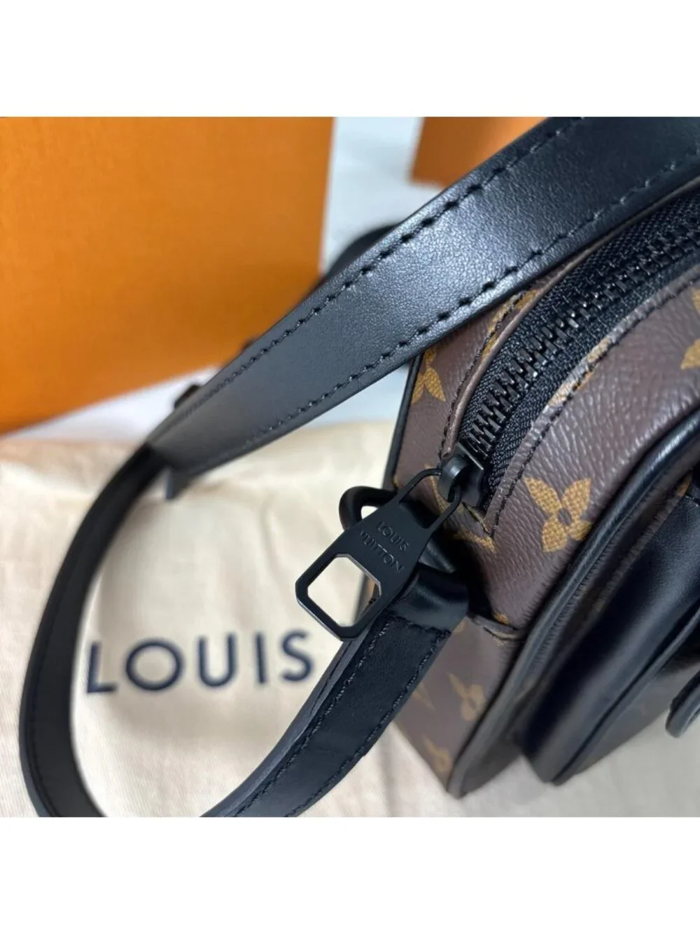 Louis Vuitton Monogram Macassar Christopher Shoulder